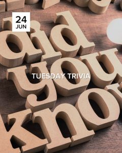 Tuesday Trivia 