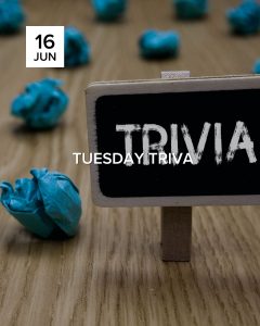 Tuesday Trivia 